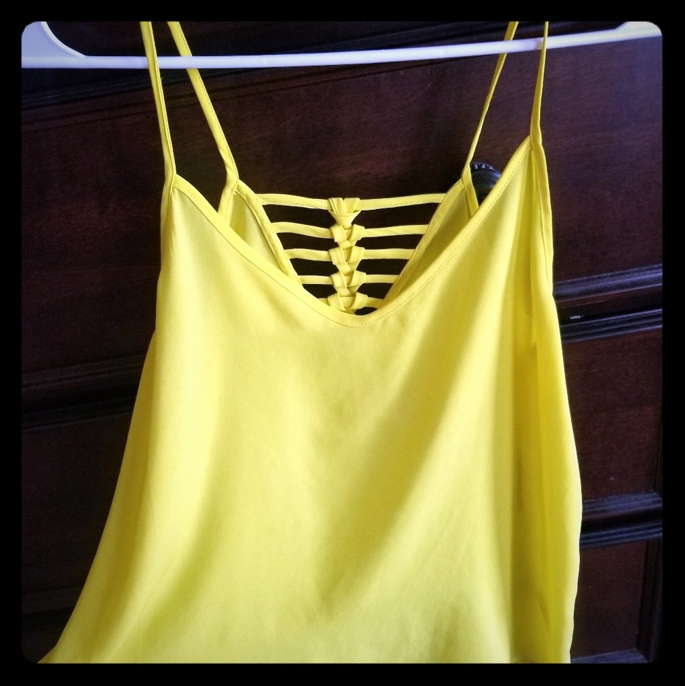 Bright Yellow Strappy Top